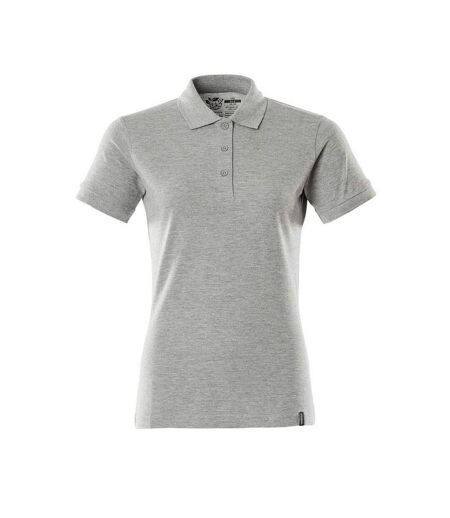 Womens/ladies Crossover Polo Shirt Grey Mascot
