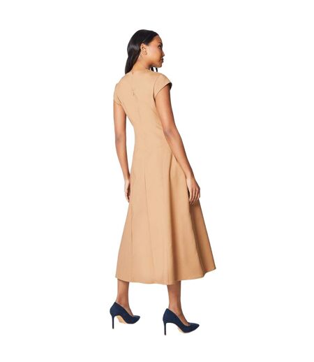 Robe mi-longue femme marron clair Principles