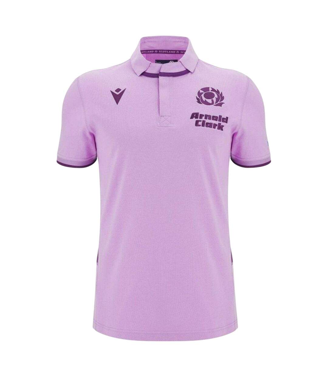 Polo Motif/style Macron 25/26 Homme Blanc Scotland RU-1