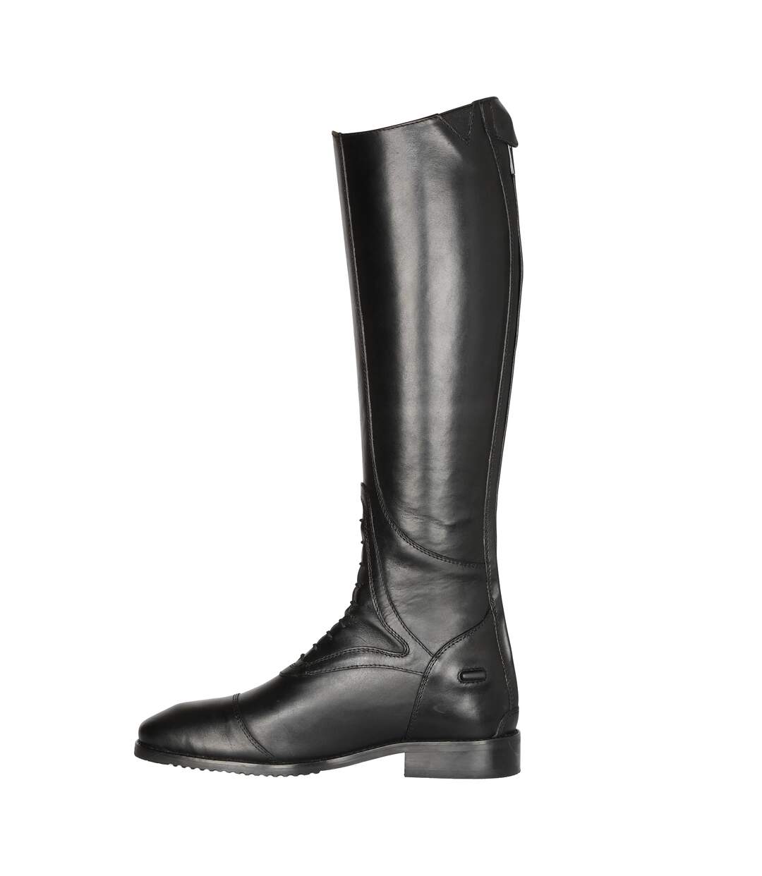 Unisex Adult Tivoli Leather Long Riding Boots Black Moretta-2