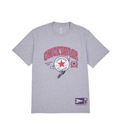T-shirt gris homme converse chucks retro collegiate - m