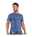 Classic Mens Ringspun Tee Indigo Blue Casual-1