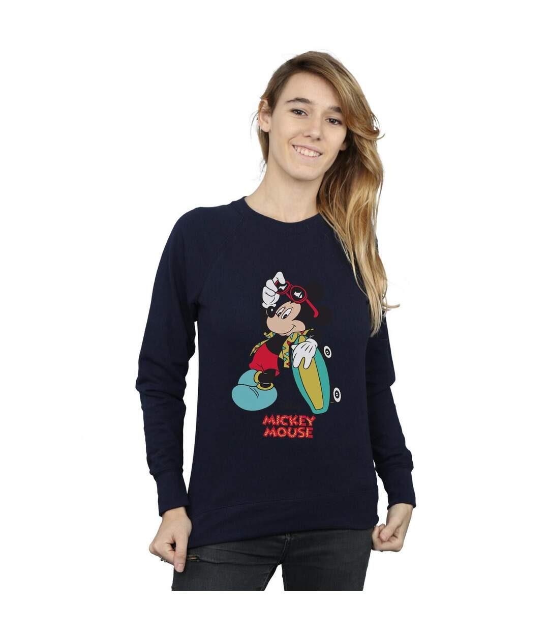 Disney Sweatshirt Mickey Mouse Skate Dude Femme/Femme (Bleu marine) - UTBI27856-2