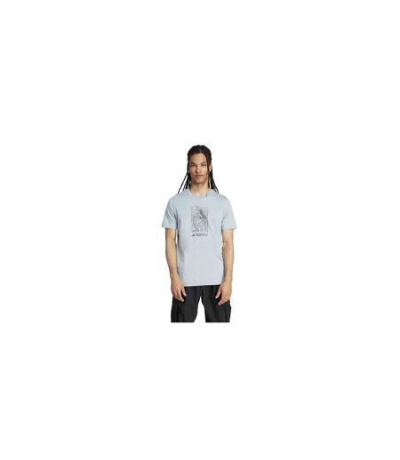 Mens Terrex Graphic T-shirt Light Grey Adidas