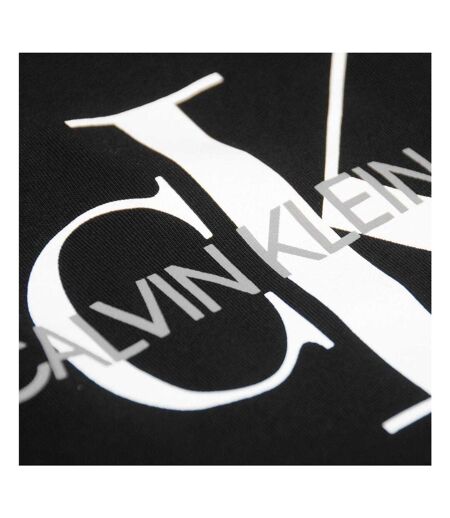T-shirt Motif/style Logo Jeans Femme Noir Calvin Klein