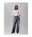 Womens/ladies Oversized Crop T-shirt Bright White Calvin Klein-4