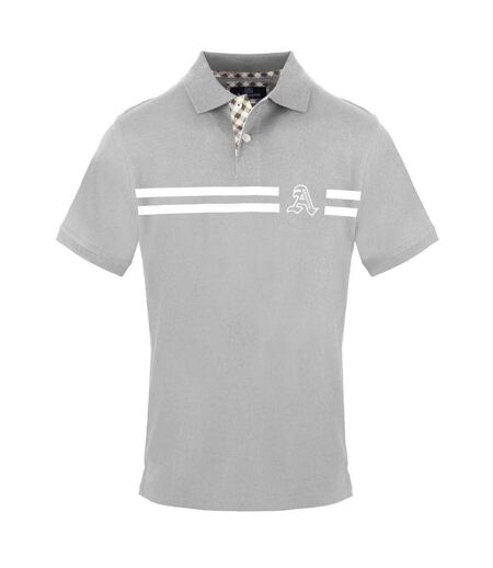 Polo Manches Courtes Homme Gris Aquascutum