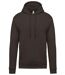 Sweat-shirt à capuche - Unisexe - K476 - marron chocolat-2