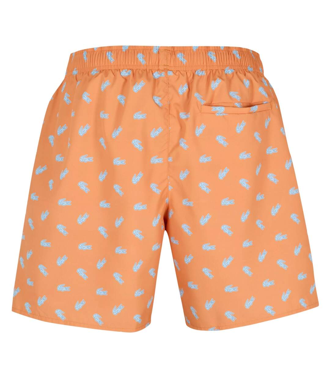Mens Crocodile Print Swim Shorts Pink Lacoste-2