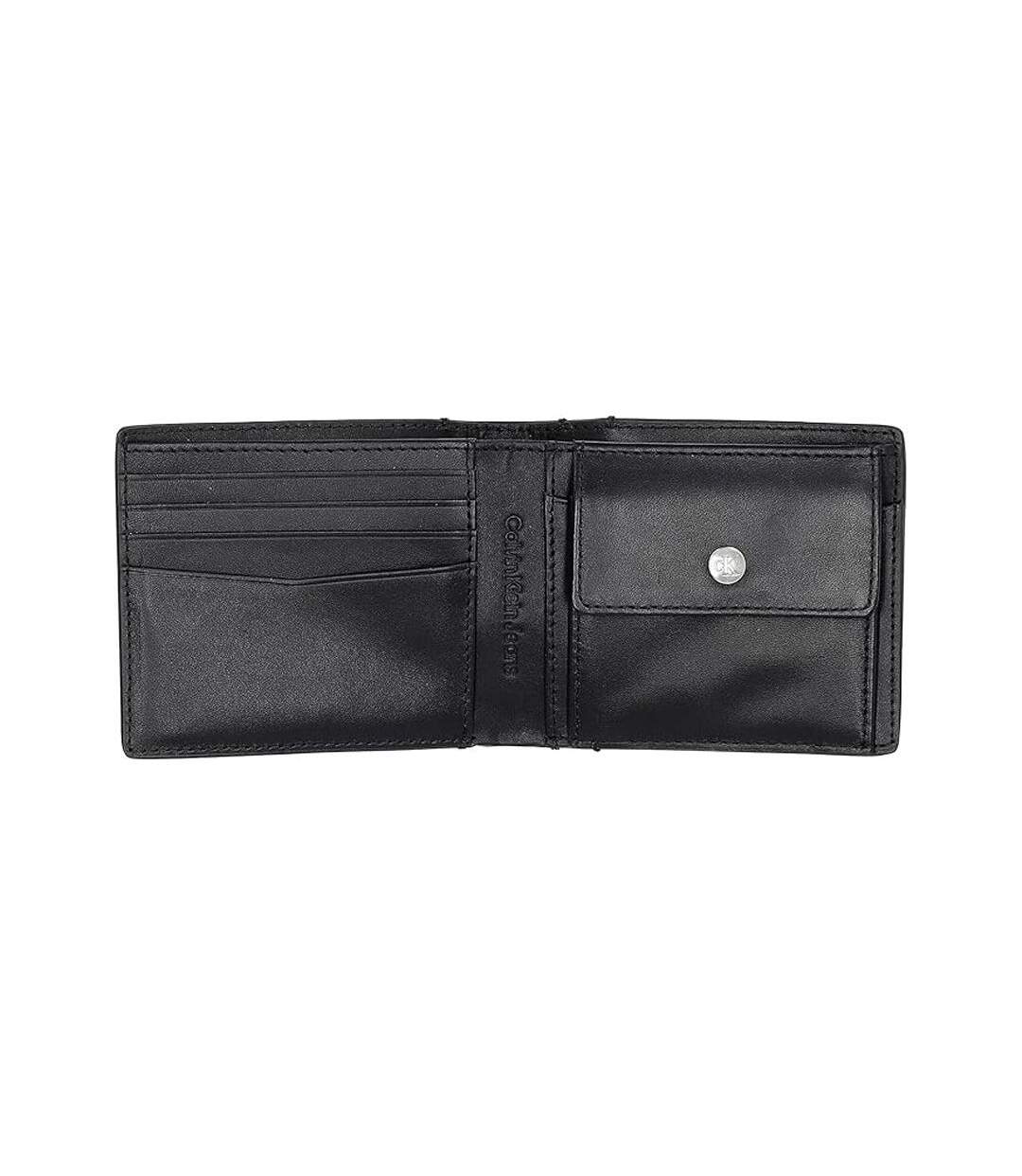Portefeuille noir homme calvin klein jeans monogram-2