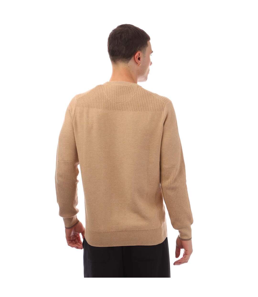 Sweat Style Tricoté Homme Brun-beige Ralph Lauren-3