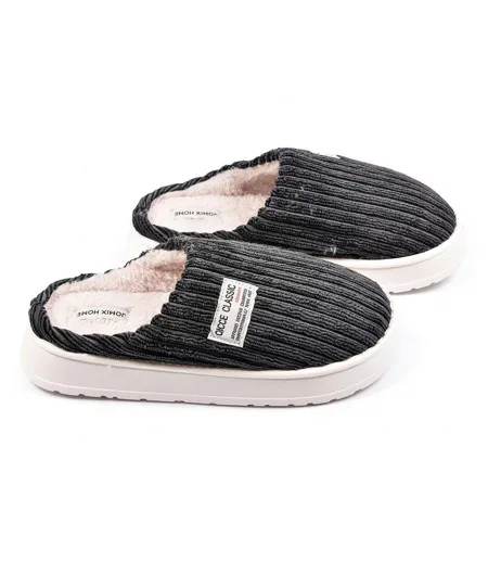 Mules homme velours côtelé MU10122