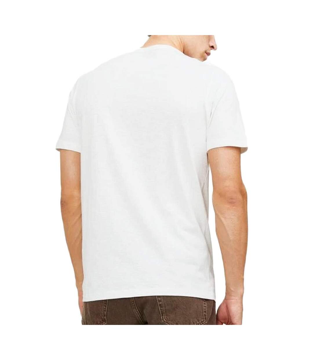 T-shirt blanc homme jack & jones split neck - 3xl-2