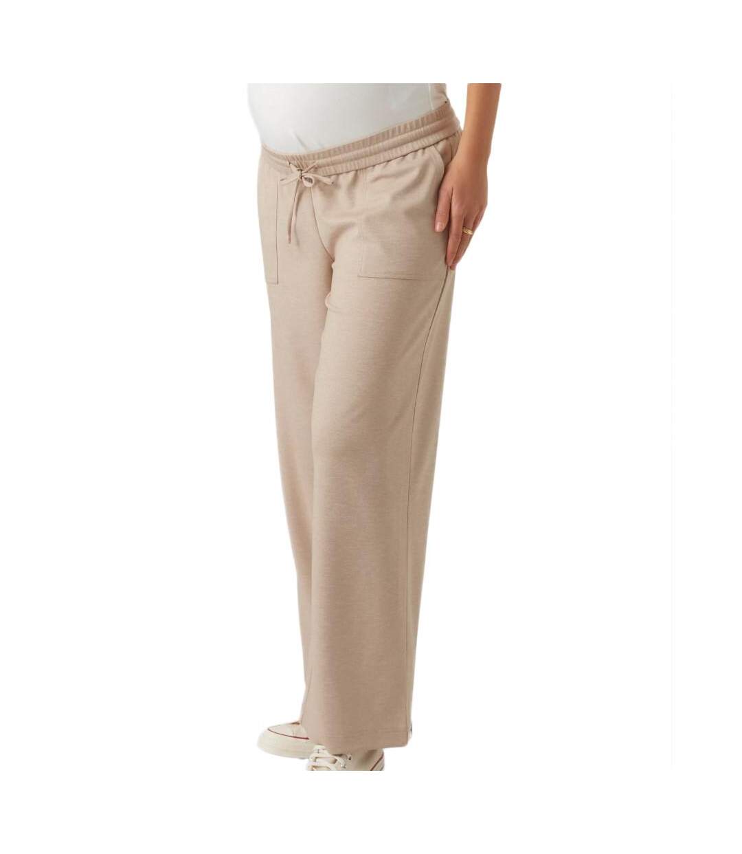 Pantalon Écru Femme Mamalicious Malin - L