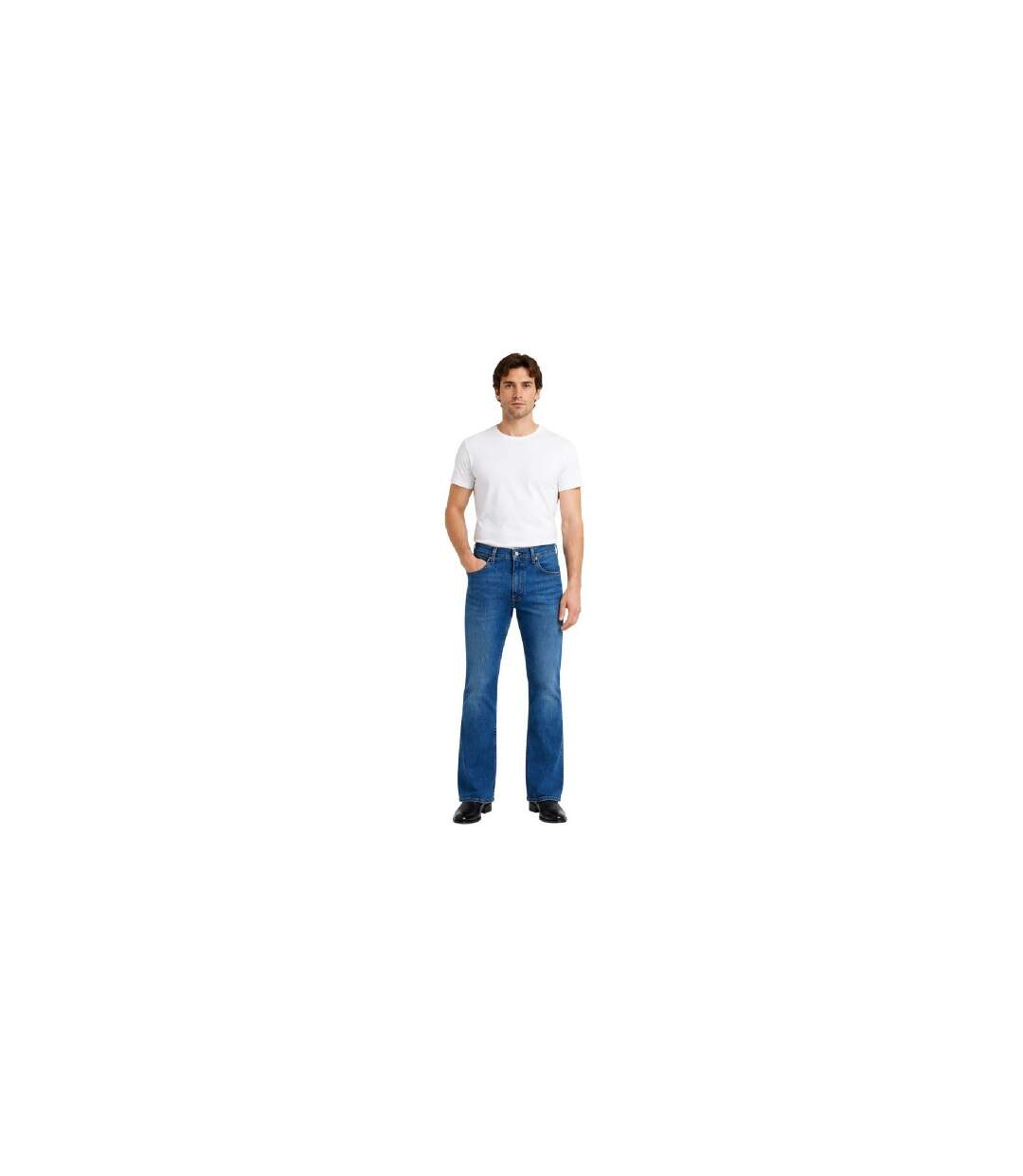 Mens Slim Bootcut Jeans Blue Levis-1