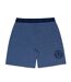 Ensemble De Pyjama Court Homme Bleu Marine Chiné Scotland FA-4
