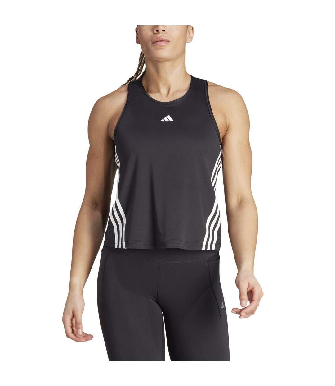 Débardeur hyperglam femme noir / blanc Adidas-4