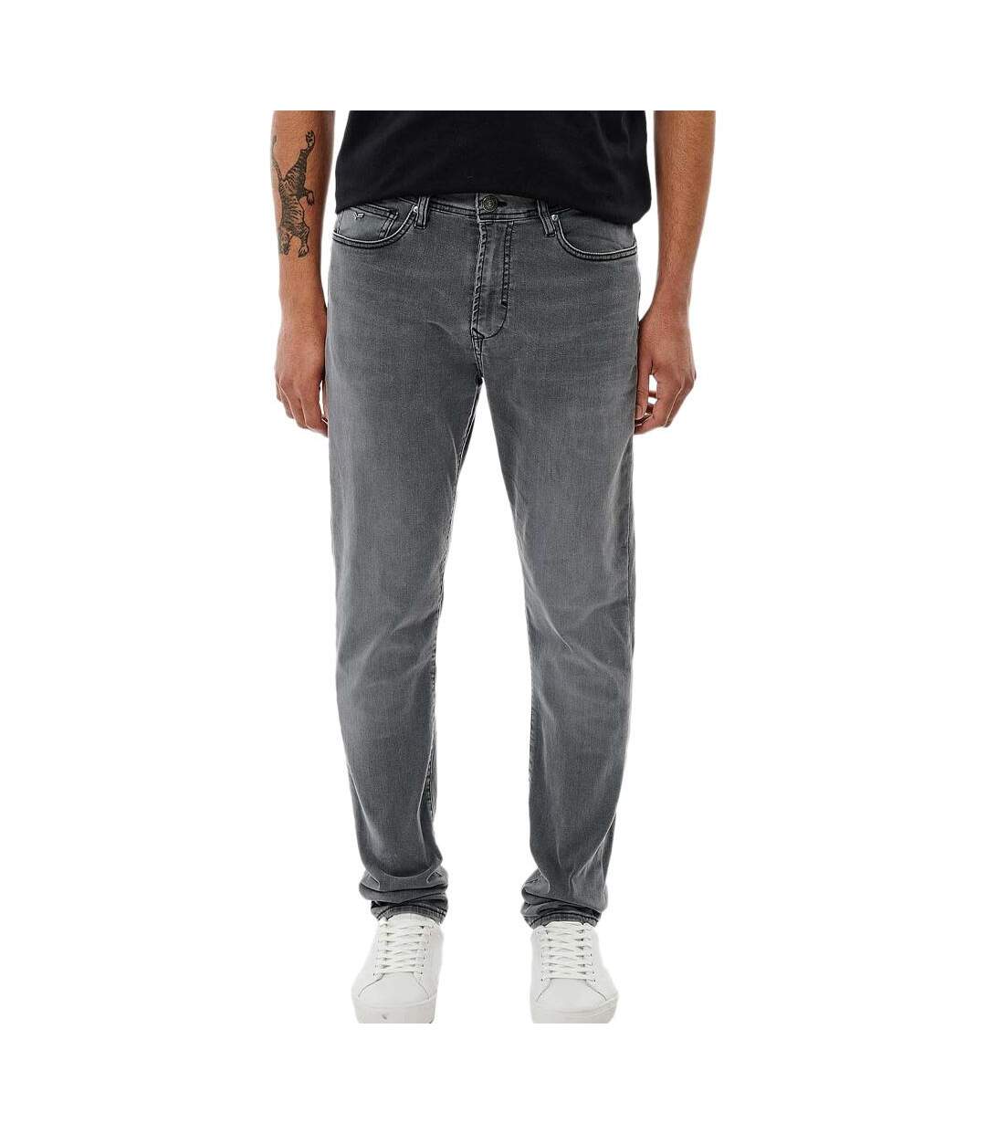 Jean droit gris homme kaporal dadaa-1