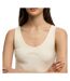 Débardeur beige femme superdry logo scoop-2