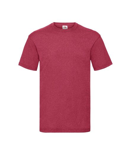 T-shirt valueweight homme rouge chiné rétro Fruit of the Loom