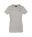T-Shirt gris femme schott tsbrodedw-1