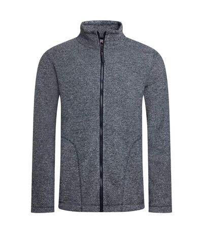 Mens thames full zip fleece top navy Weird Fish