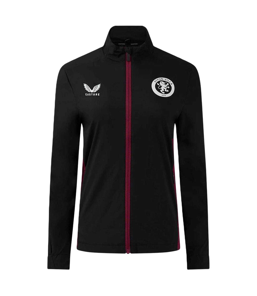 Womens/ladies Aston Villa Fc Track Jacket Caviar Castore-1