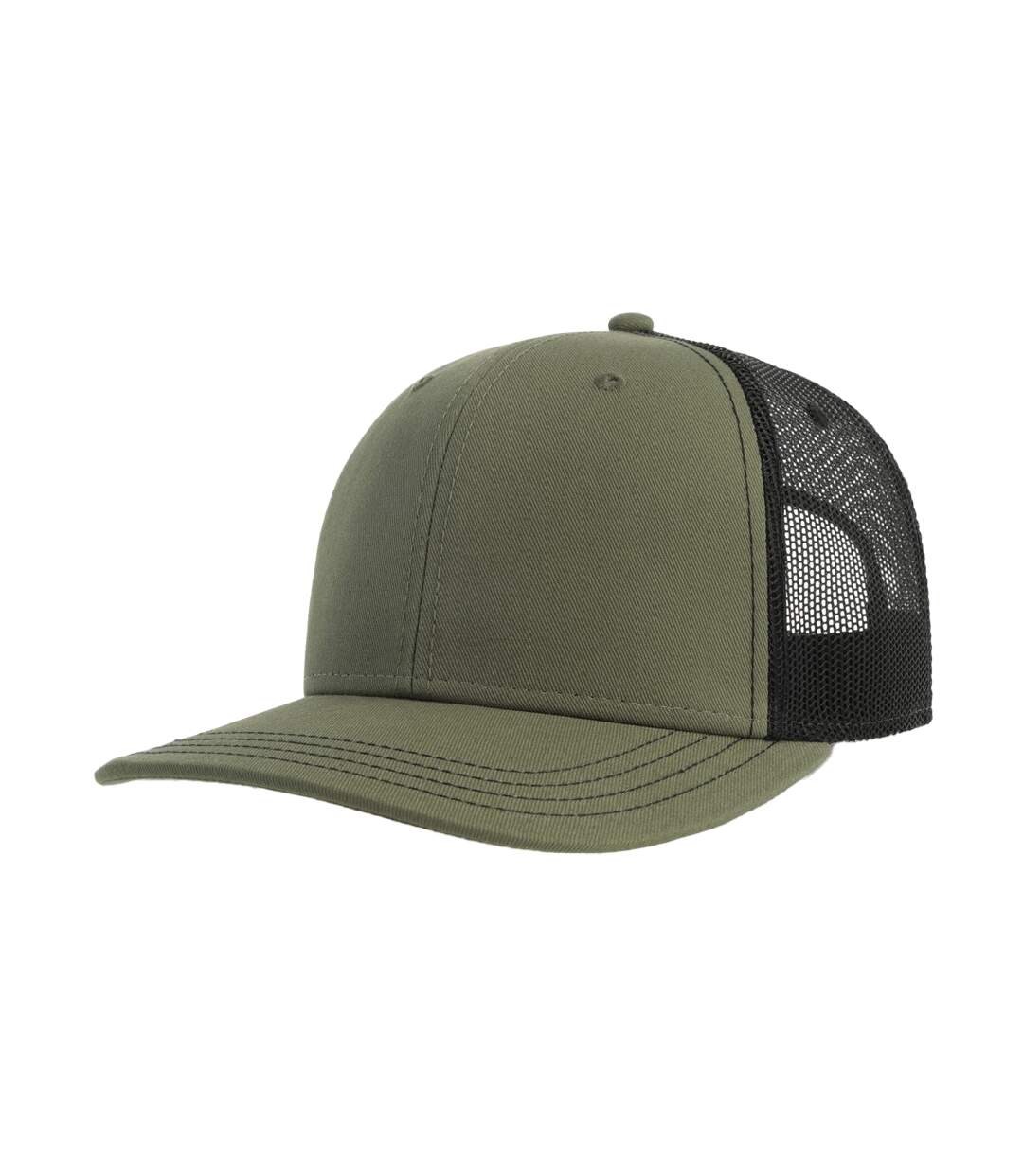 Casquette Trucker Motif/style 6 Panneaux Sonic-s Adulte Olive Noir Atlantis Headwear-1