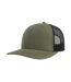 Casquette Trucker Motif/style 6 Panneaux Sonic-s Adulte Olive Noir Atlantis Headwear-1