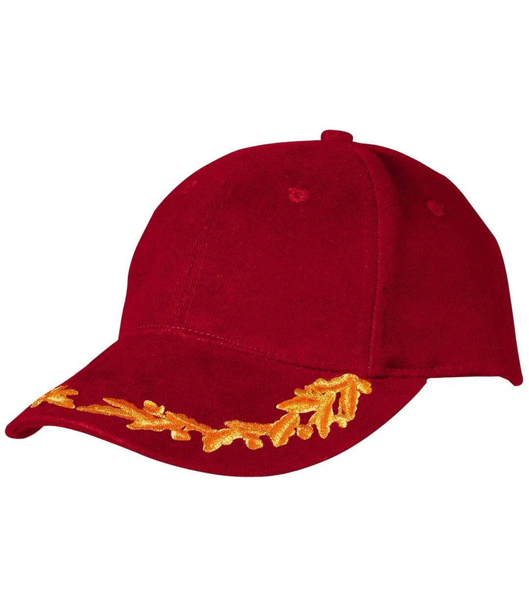 Casquette style F1 - rallye - feuilles de chêne - MB6121 - rouge-1