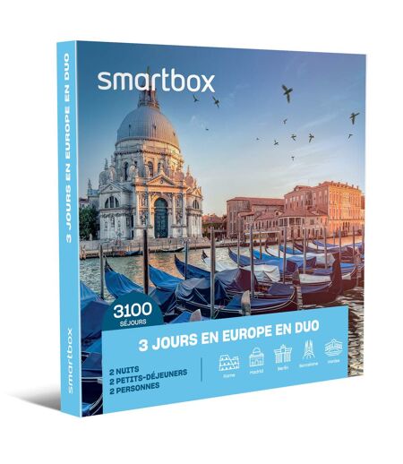 3 jours en Europe en duo - SMARTBOX - Coffret Cadeau Séjour