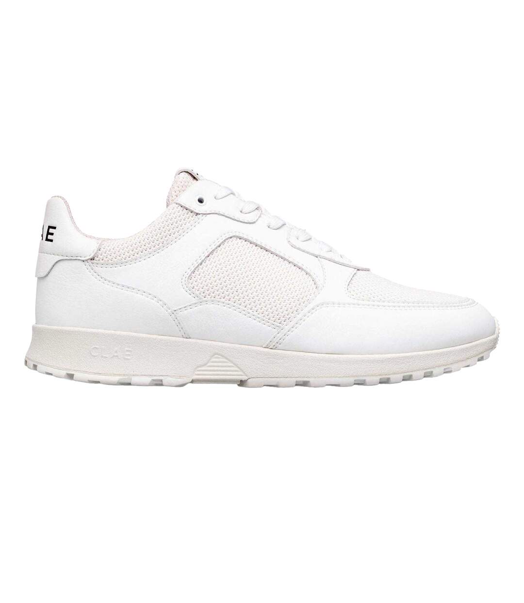 Womens/ladies Logo Low Cut Trainers White CLAE-1