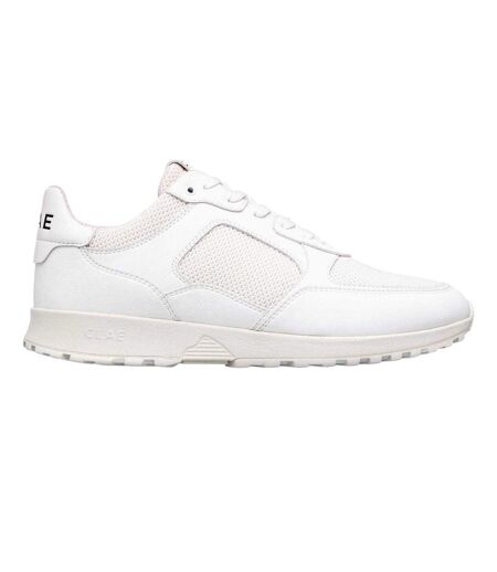 Womens/ladies Logo Low Cut Trainers White CLAE