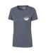 Womens/ladies Aviemore Mountain T-shirt Dark Blue Mountain Warehouse-3