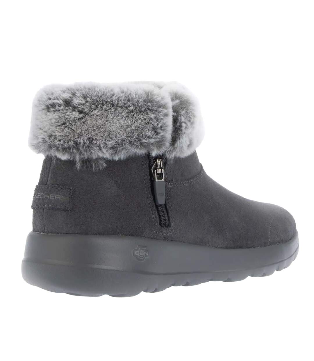 Womens/ladies on-the-go joy savvy boots charcoal Skechers-2