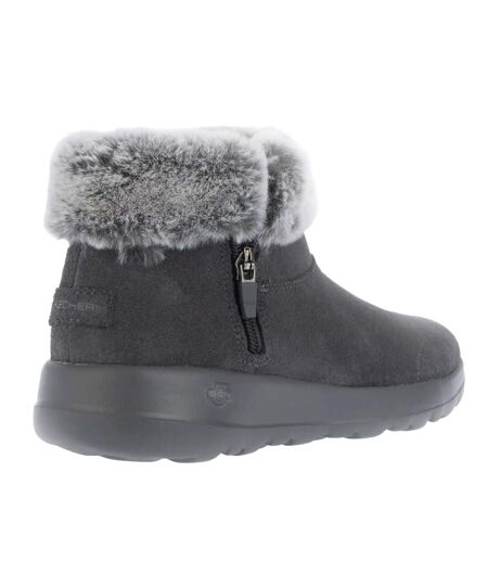 Womens/ladies on-the-go joy savvy boots charcoal Skechers
