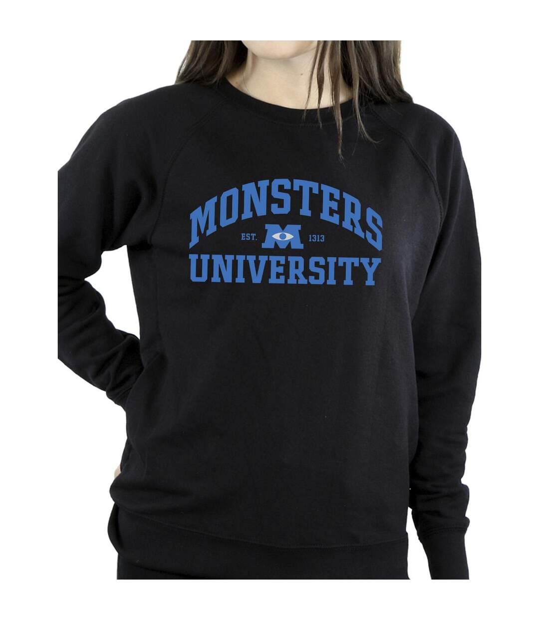 Disney Sweatshirt logo Monsters University Femme/Ladies (Noir) - UTBI29608-3
