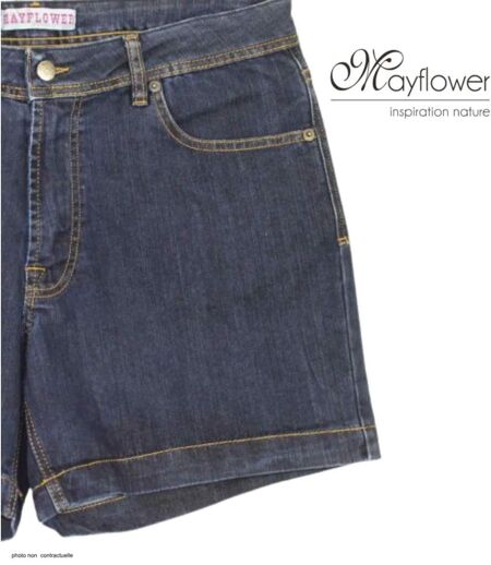 MAYFLOWER SE0074 - Short 5 poches en jean stretch : l'indispensable confort denim