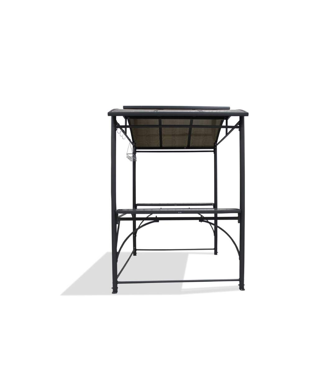 Abri Barbecue Toit Aéré 240cm Gris Anthracite-2