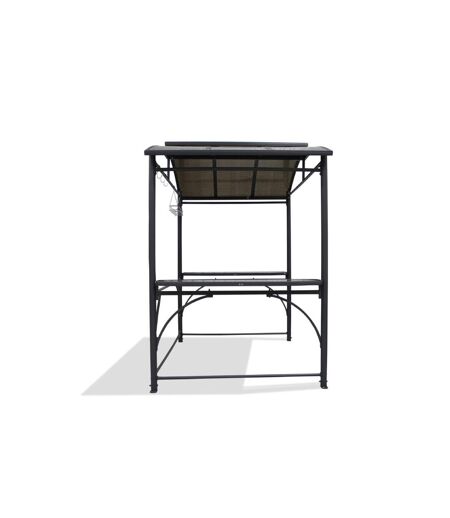 Abri Barbecue Toit Aéré 240cm Gris Anthracite