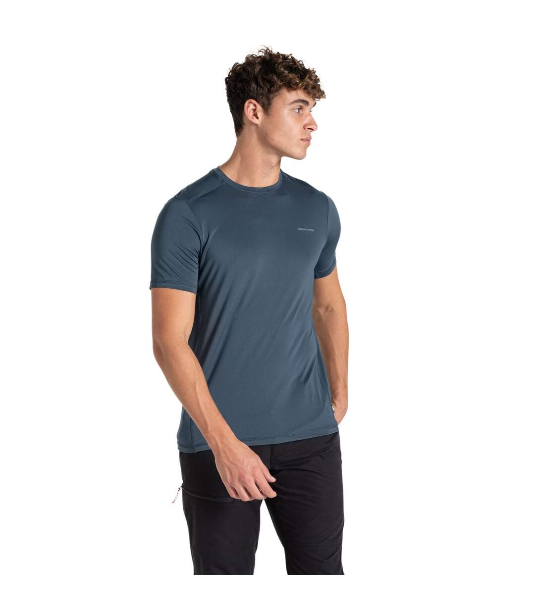 T-shirt charon homme bleu gris foncé Craghoppers-4