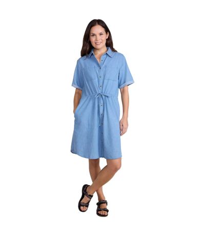 Robe Mi-longue Ronda Femme Bleu Clair Mountain Warehouse