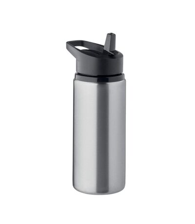 Spot Single Wall 500ml Water Bottle One Size Matt Silver MidOcean