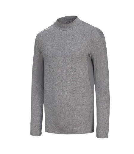 Mens Mock Neck Base Layer Top Grey Sondico