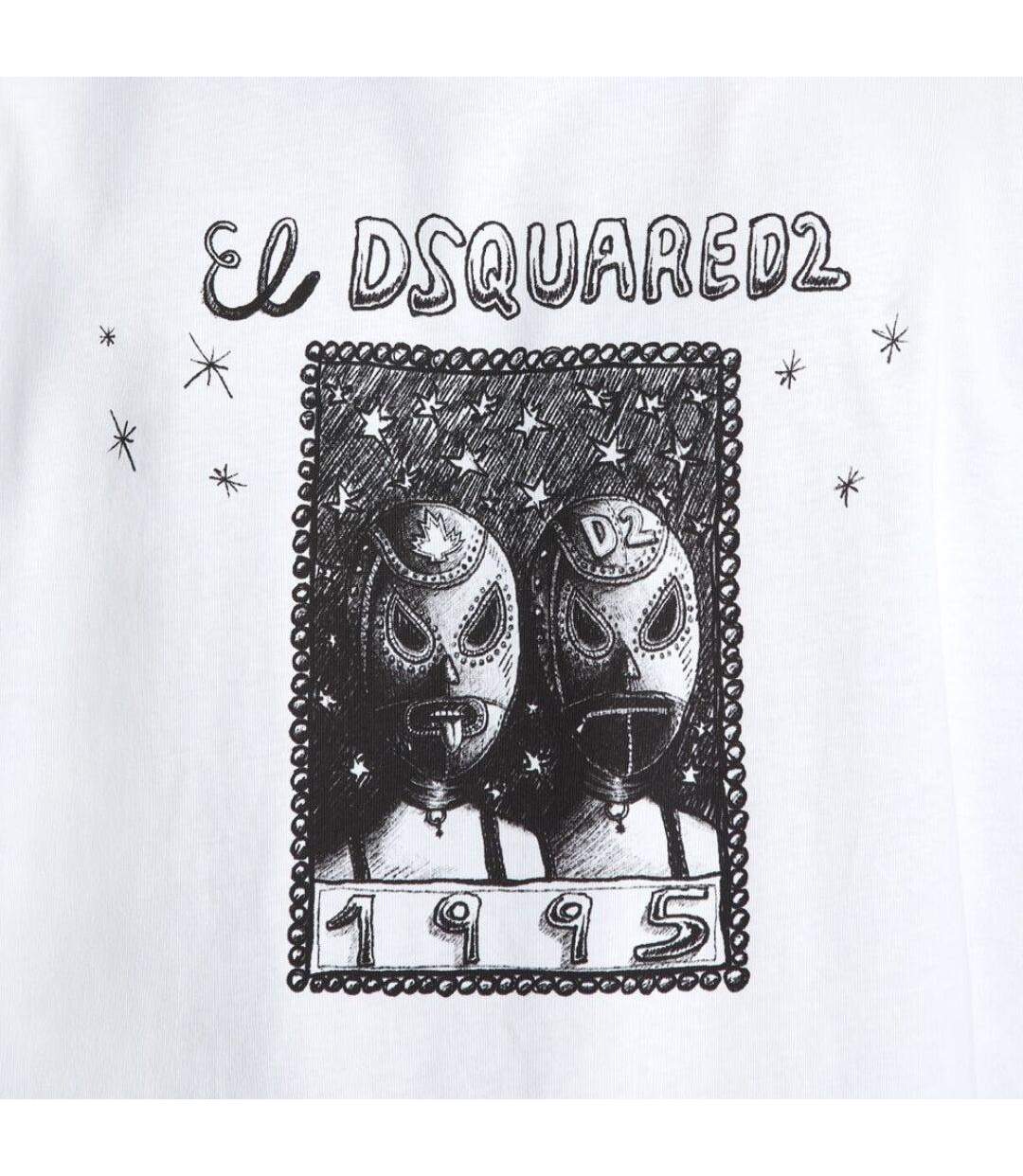 T-shirt Motif/style Dessin Animé Homme Blanc DSquared2-1