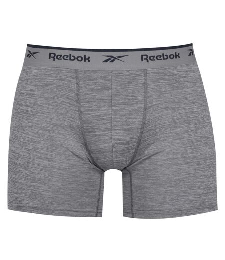 Lot De 3  Boxers Motif/style Logo Homme Noir Blanc Gris Reebok