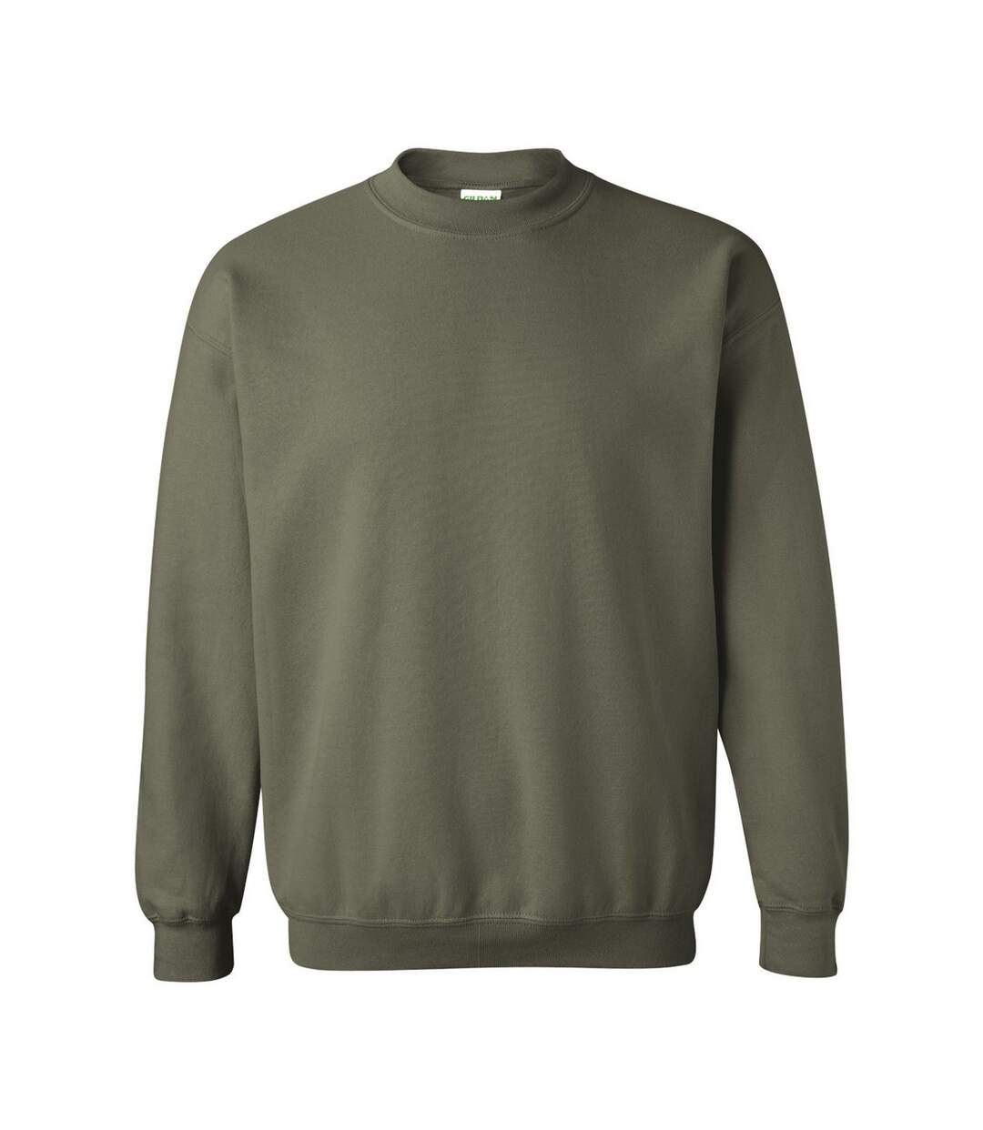 Unisex Adult Heavy Blend Crew Neck Sweatshirt Military Green Gildan-1