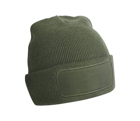 Bonnet avec patch - Adulte - B445 - vert olive