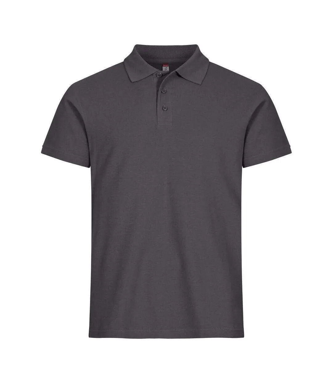 Polo Basic Homme Gris Métal Clique-1