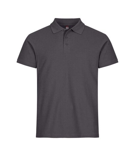 Polo Basic Homme Gris Métal Clique